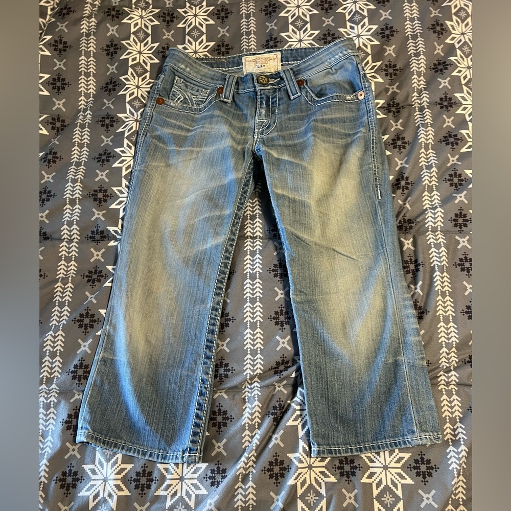 Big Star Blue Denim Capris